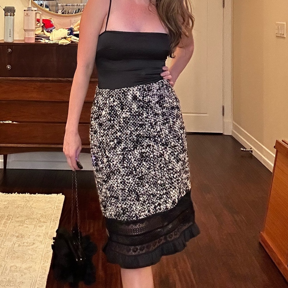 Richard Tyler Couture Wool Blend Vintage Skirt - Picture 4 of 10